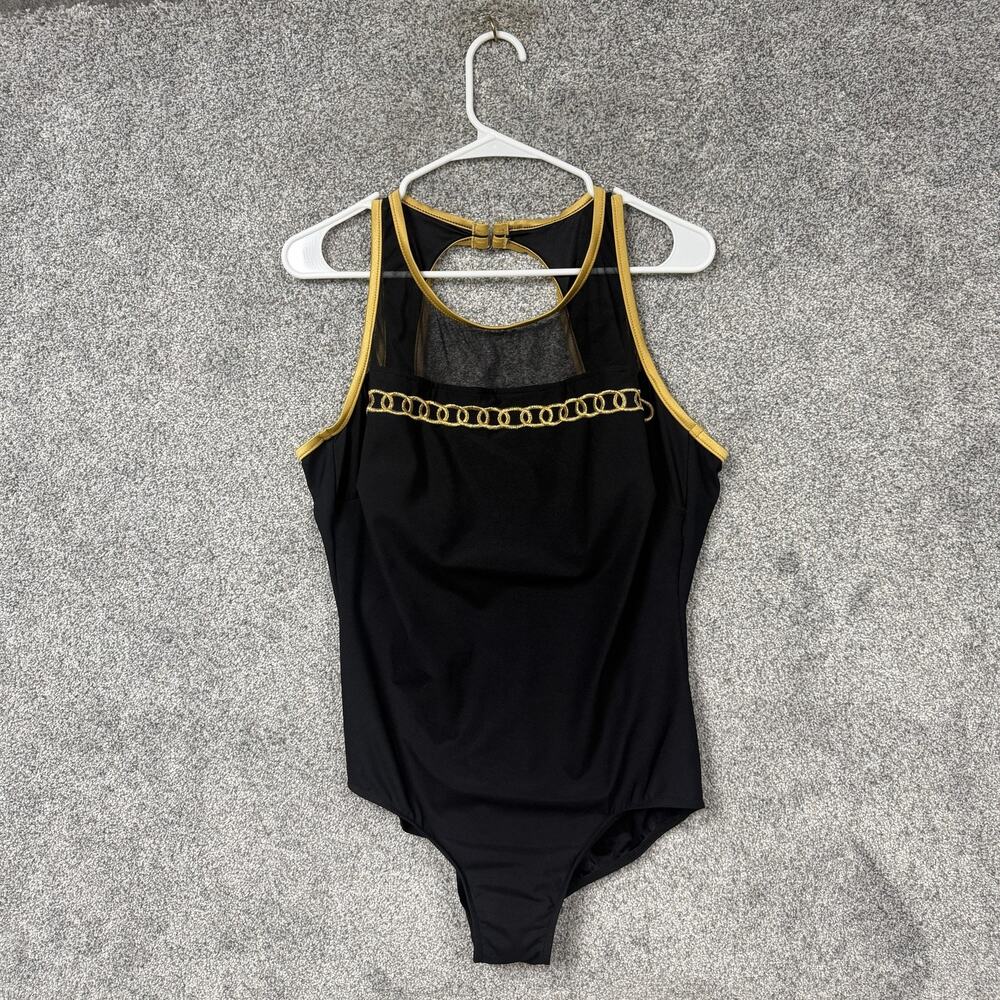 Vintage Y2K Pacific Connections One Piece Swimsuit 20W Plus Old Money USA ILGWU